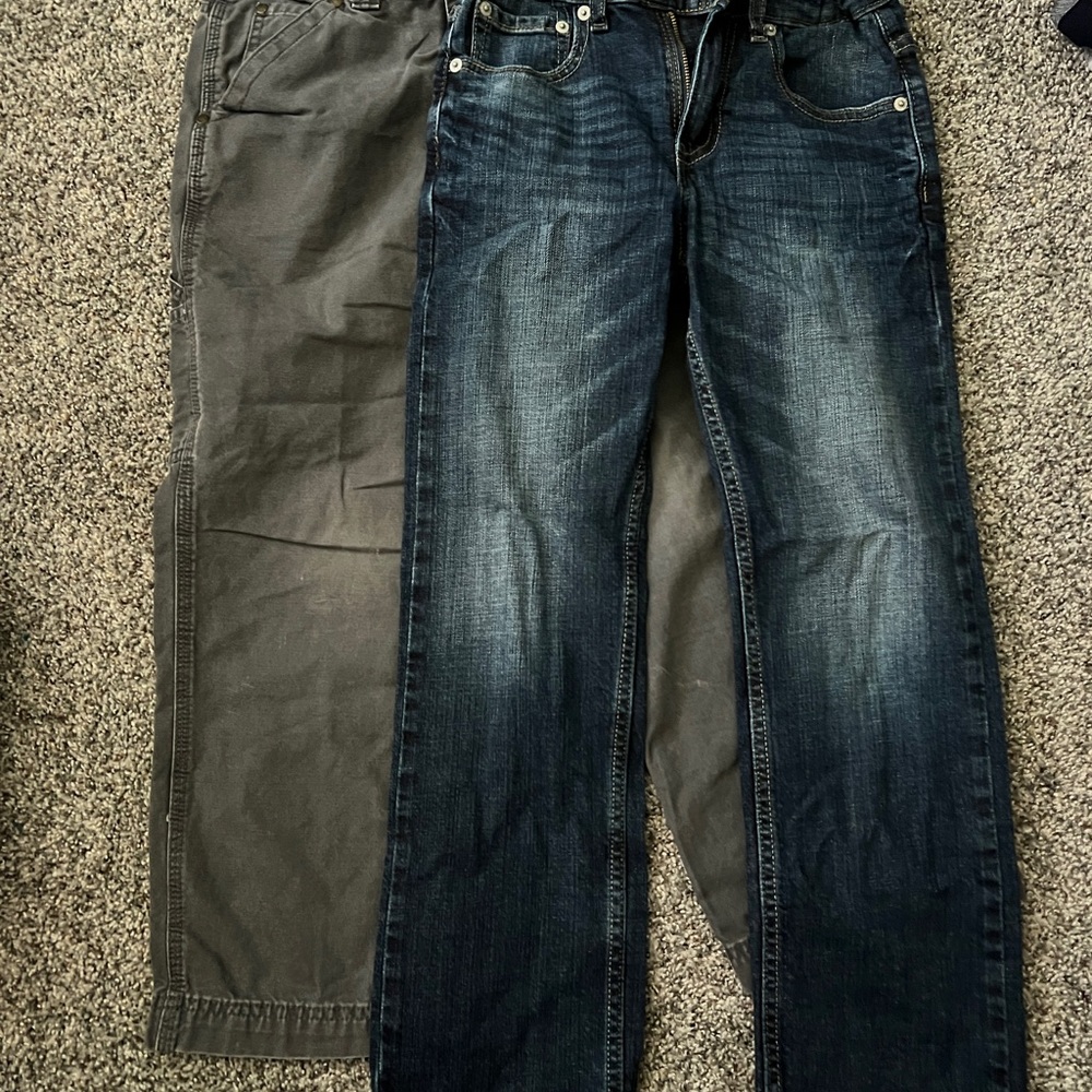 2 pr lot: Levi’s and Urban Pipeline; boys 10